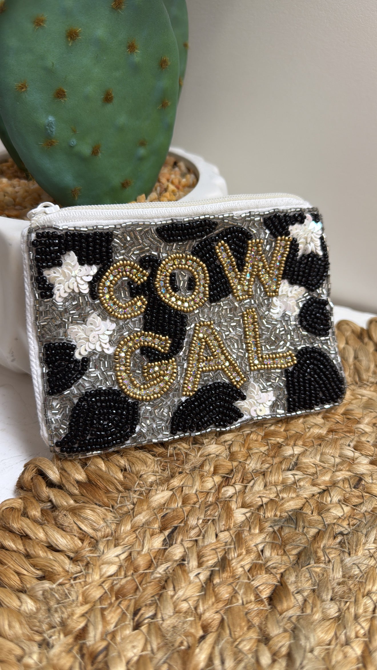 Rhinestone coin bag