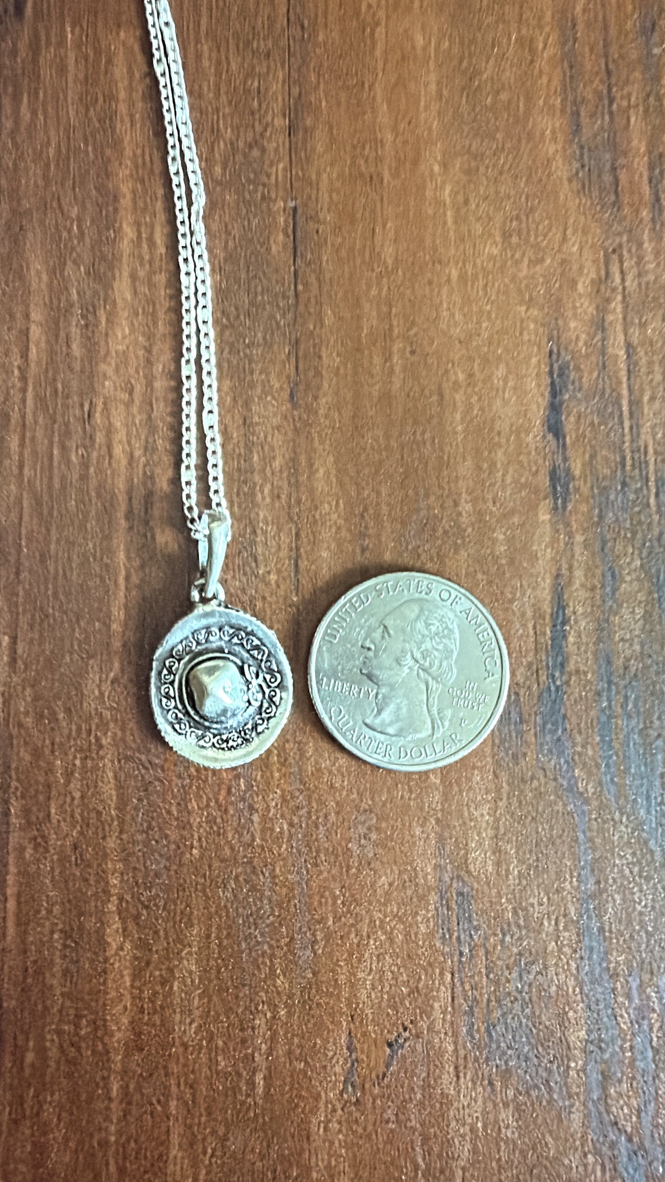 Sombrero necklace plata 925