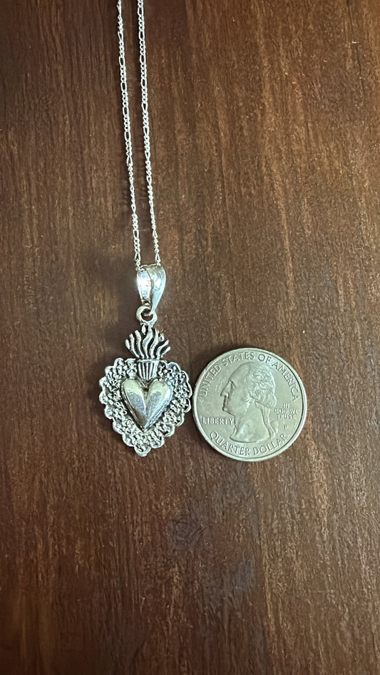 Sagrado corazón necklace plata 925
