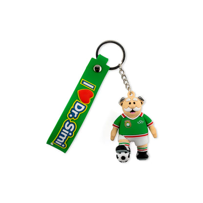 Soccer player keychain