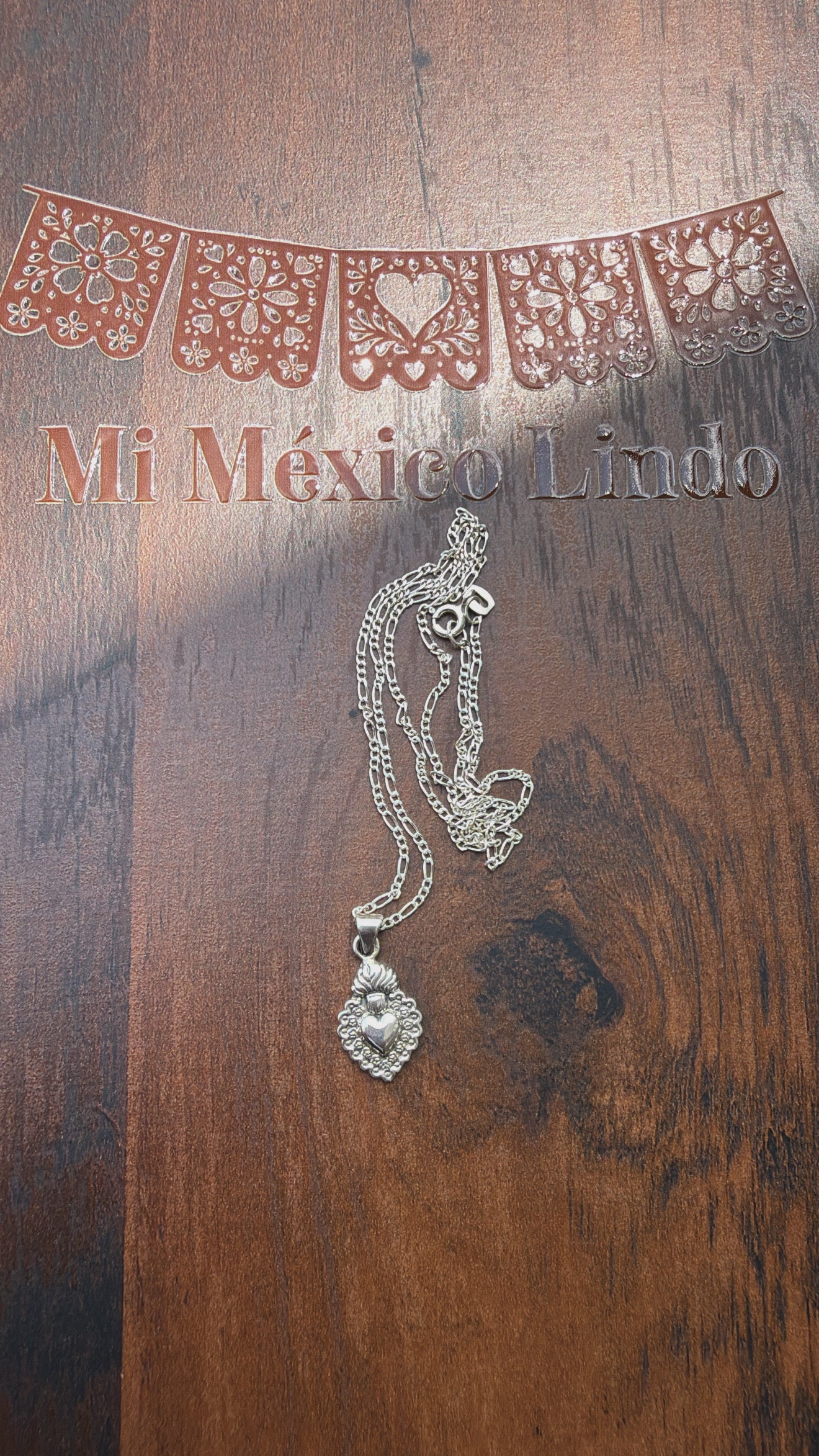 Sagrado corazón mini necklace plata 925