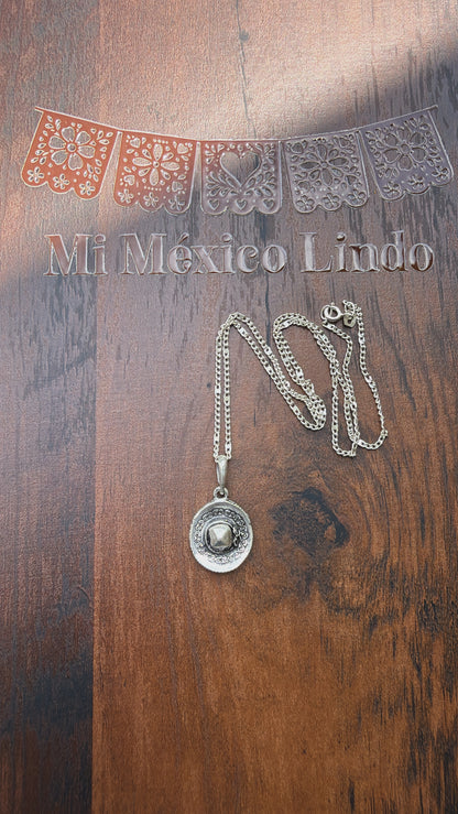 Sombrero necklace plata 925