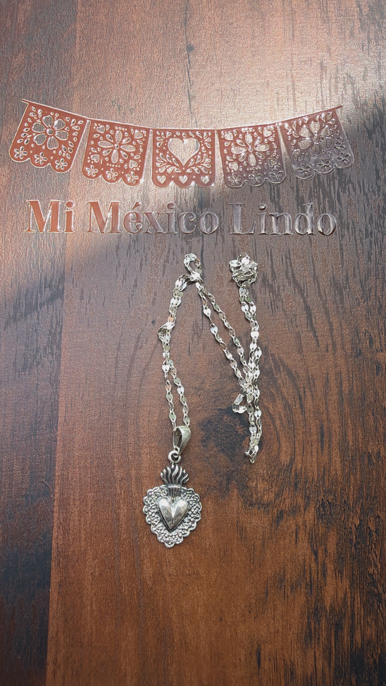Sagrado corazón necklace plata 925