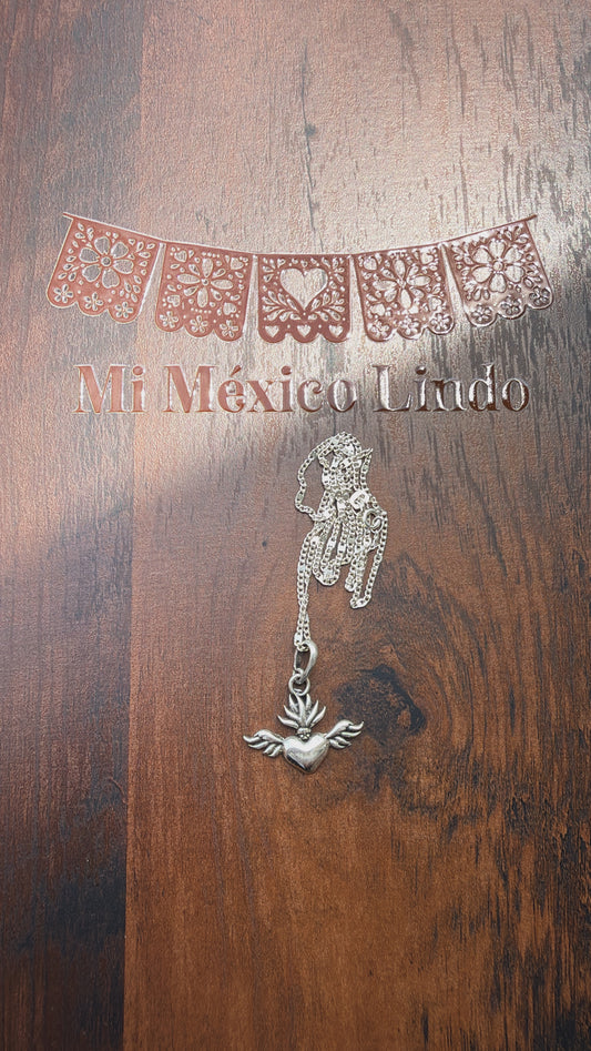 Sagrado corazón necklace plata 925