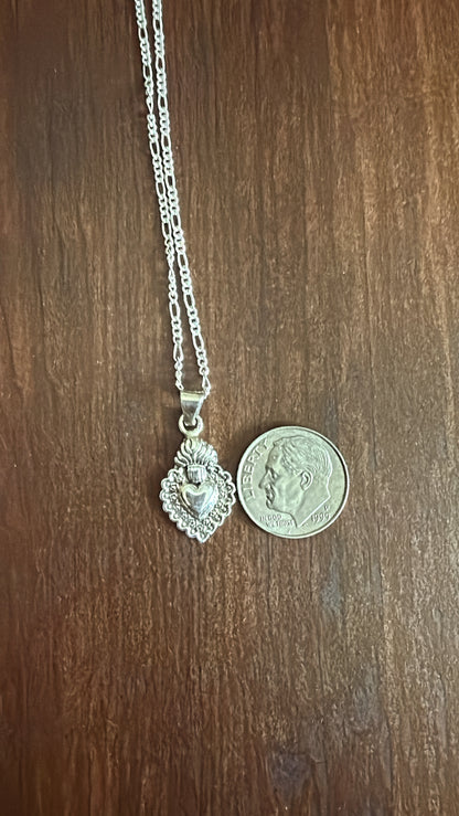 Sagrado corazón mini necklace plata 925