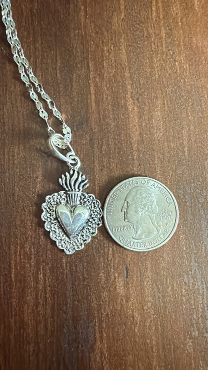 Sagrado corazón necklace plata 925