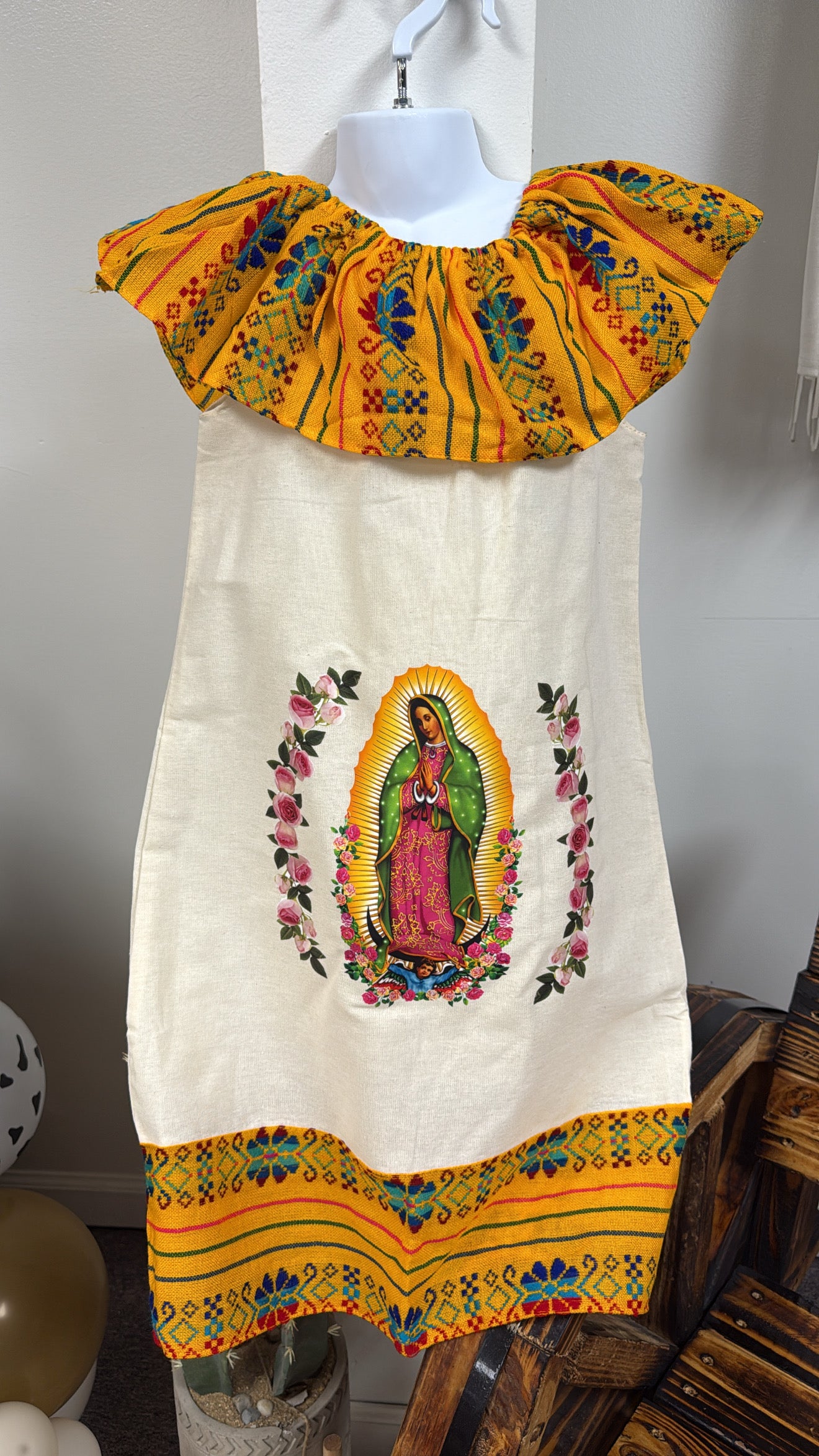 Vestido virgencita talla 8