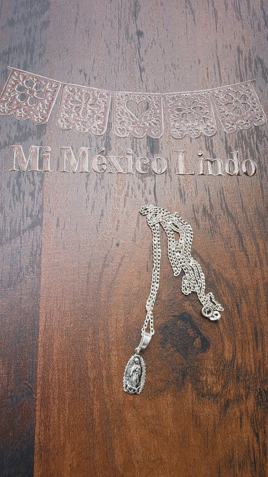 Virgencita necklace plat 925