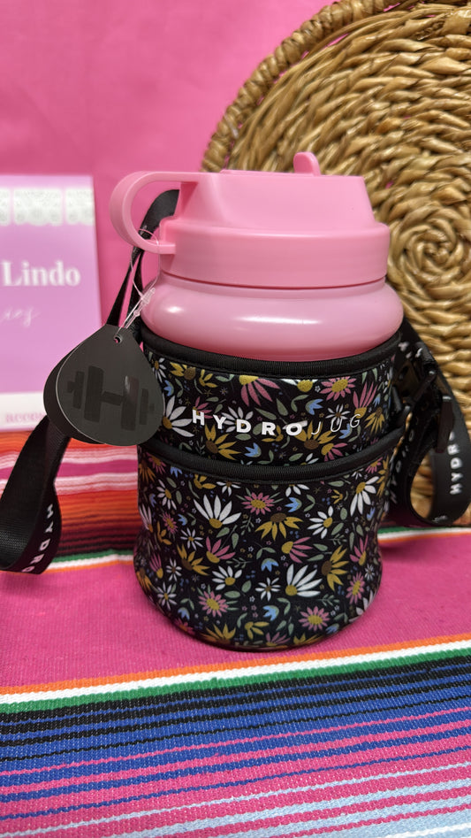Pink hydro jug with sleeve