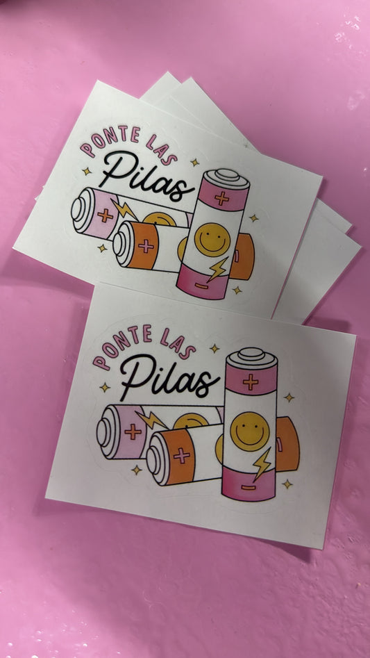 Ponte las pilas sticker