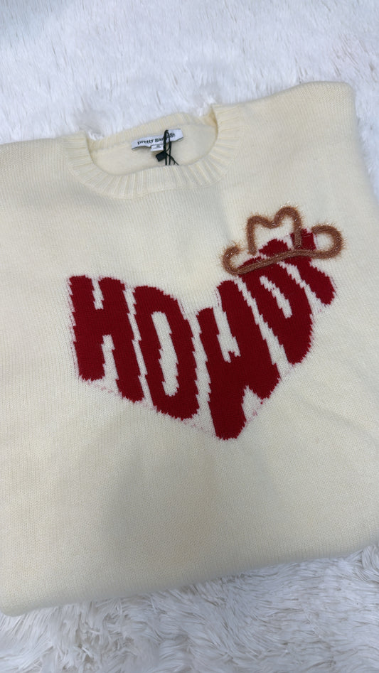 Howdy sweater